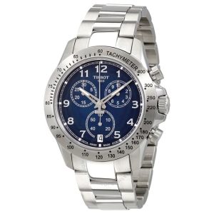 TISSOT Men's Sport V8 Chronograph Blue Dial 43mm Watch T106.417.11.042.00