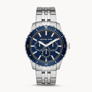 Michael Kors Men’s Stainless Steel Blue Dial 44mm Watch MK7153
