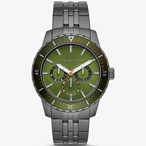 Michael Kors Men’s Chronograph Stainless Steel Green Dial 44mm Watch MK7158