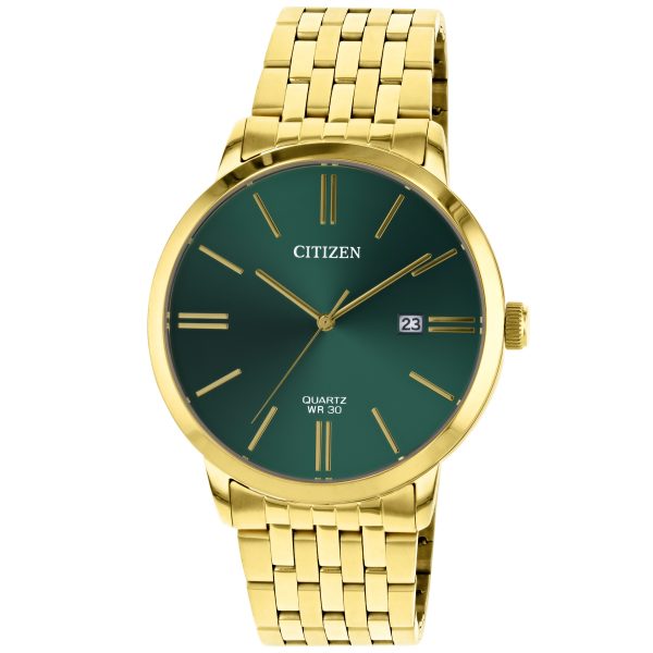 Citizen Men,s Quartz Stainless Steel Green Dial 42mm Watch DZ0002-50X