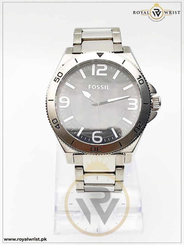 Fossil Men’s Stainless Steel Black Dial 45mm Watch BQ1167