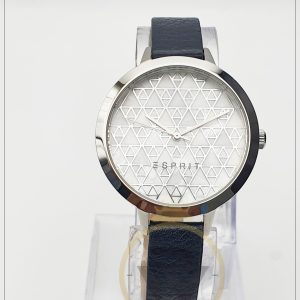 Esprit Women’s Analog Quartz Leather Strap Silver Dial 36mm Watch 109702