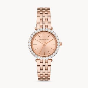 Michael Kors Women’s Quartz Stainless Steel Rose Gold Dial 35mm Watch MK4514