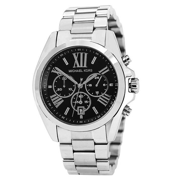 Michael Kors Women’s Quartz Stainless Steel Black Dial 38mm Watch ...