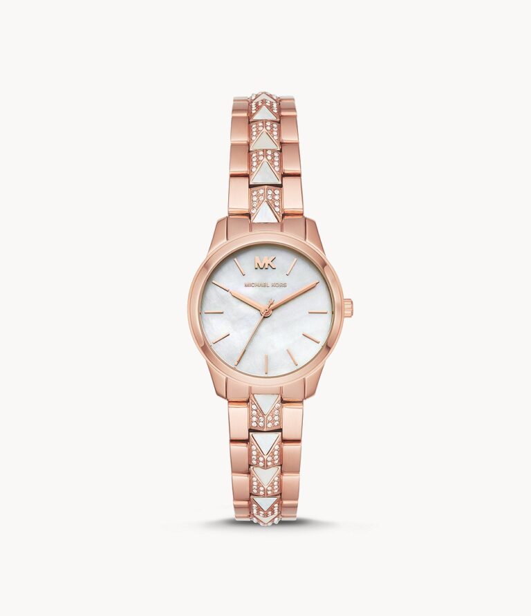 Michael Kors Women’s Quartz Stainless Steel Mother of Pearl Dial 38mm ...