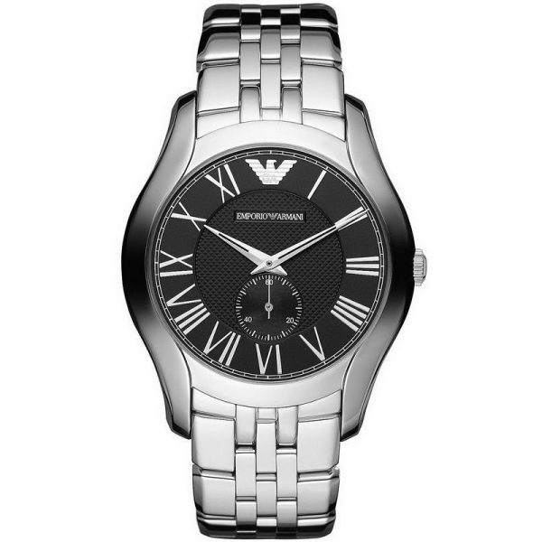 Emporio Armani Men’s Stainless Steel Black Dial 43mm Watch AR1706