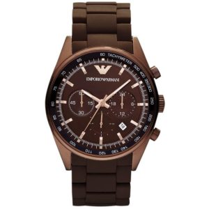 Emporio Armani Men’s Stainless Steel Brown Dial 43mm Watch AR5982