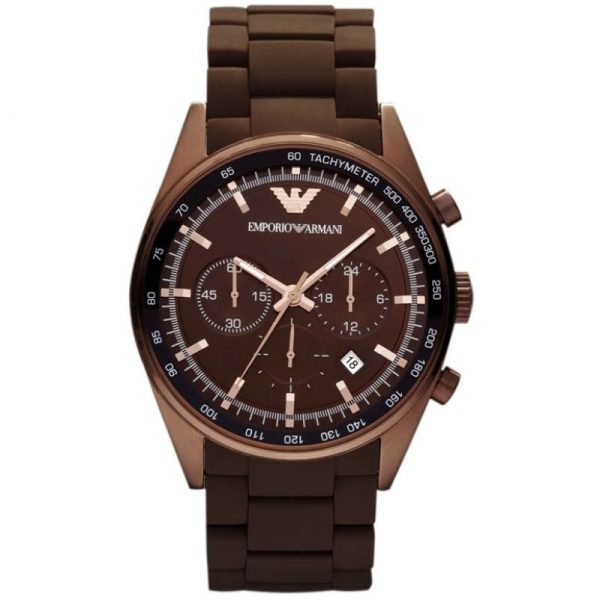 Emporio Armani Men’s Stainless Steel Brown Dial 43mm Watch AR5982