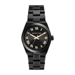Michael Kors Women’s Quartz Stainless Steel Black Dial 33mm Watch MK6100