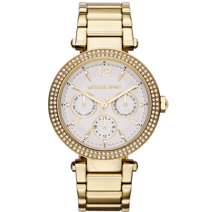 Michael Kors Women’s Quartz Stainless Steel White Dial 38mm Watch ...