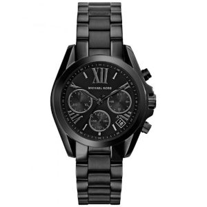 Michael Kors Women’s Quartz Stainless Steel Black Dial 39mm Watch MK6058