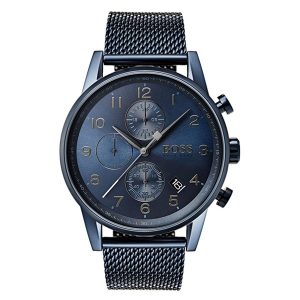 Hugo Boss Men’s Quartz Stainless Steel Blue Dial 44mm Watch 1513538