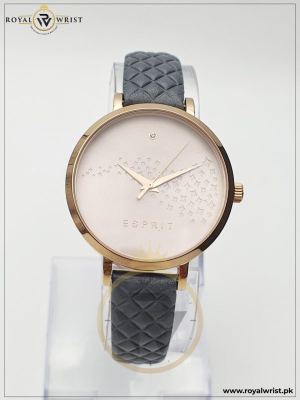Esprit Women’s Analog Quartz Leather Strap Pink Dial 36mm Watch 109712