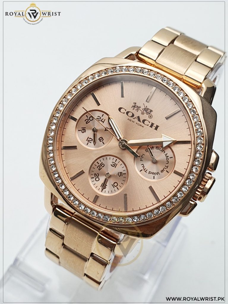 Coach Women’s Quartz Stainless Steel Rose Gold Dial 40mm Watch 14503131 ...