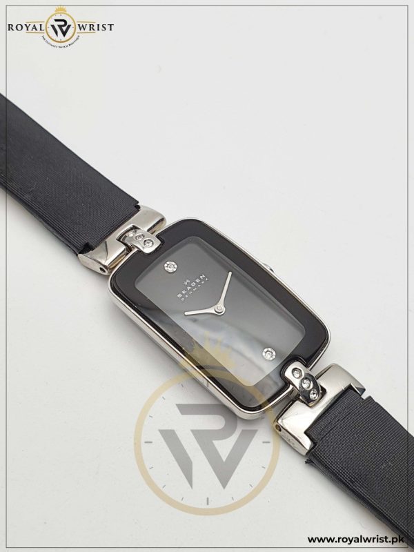 Skagen Denmark Women’s Quartz Leather Strap Black Dial 20mm Watch 2711212