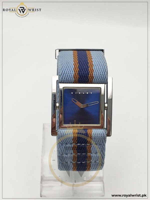 Sisley Women’s Quartz Nylon Strap Blue Dial 37mm Watch 7351200025