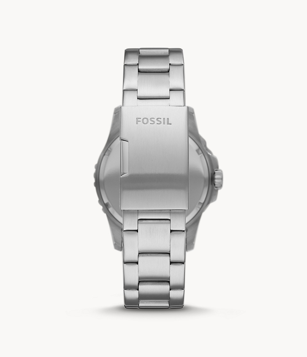 Fossil Men’s Automatic Stainless Steel Black Dial 42mm Watch ME3190 ...