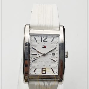 Tommy Hilfiger Men’s Quartz Silicone Strap White Dial 30mm Watch 1710277/4