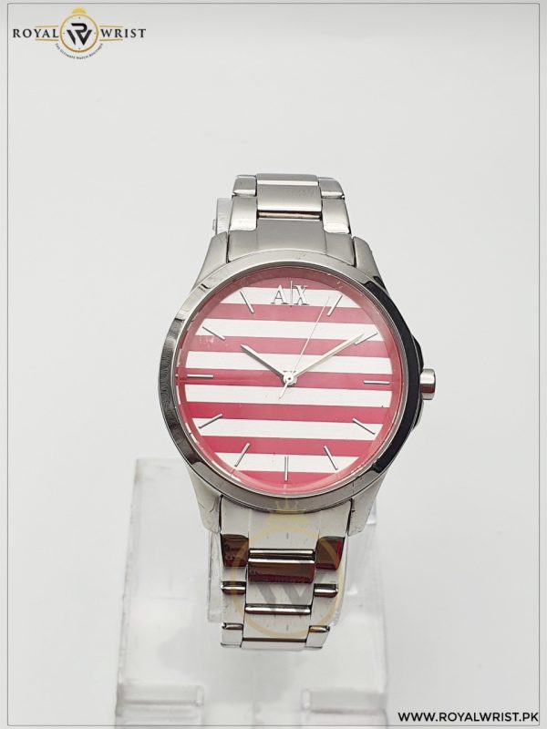 Armani Exchange Women’s Quartz Stainless Steel Pink & White 36mm Watch AX5232