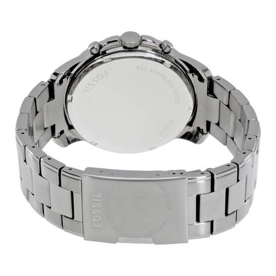 Fossil Men’s Quartz Stainless Steel Gray Dial 44mm Watch FS5185 ...