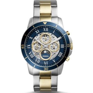 Fossil Men’s Automatic Stainless Steel Blue Dial 44mm Watch ME3141