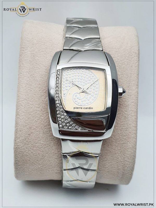 Pierre Cardin Women’s Swiss Made Stainless Steel Gold Dial 27mm Watch PC100332F07/2