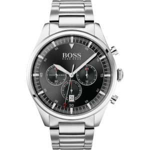 Hugo Boss Men’s Chronograph Stainless Steel Black Dial 44mm Watch 1513712