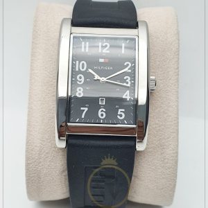 Tommy Hilfiger Men’s Quartz Silicone Strap Black Dial 30mm Watch TH1710302J/3
