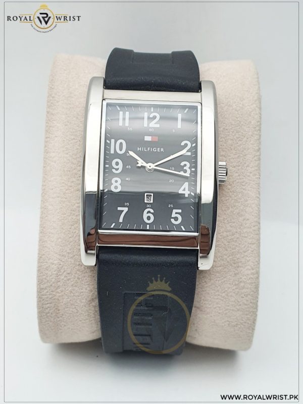 Tommy Hilfiger Men’s Quartz Silicone Strap Black Dial 30mm Watch TH1710302J/3