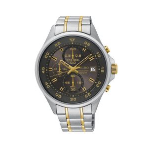 Seiko Men’s Quartz Stainless Steel Gray Dial 43mm Watch SKS631P1