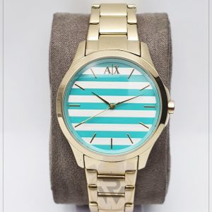 Armani Exchange Women’s Quartz Stainless Steel Skyblue & Silver Dial 36mm Watch AX5233
