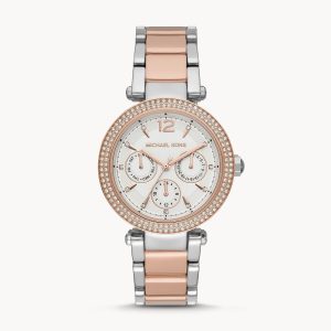 Michael Kors Women’s Quartz Stainless Steel White Dial 38mm Watch MK6301