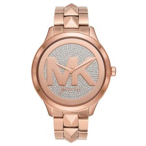 Michael Kors Women’s Quartz Stainless Steel Rose Gold Dial 44mm Watch MK6736