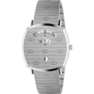 Gucci Men’s Quartz Swiss Made Stainless Steel White Dial 38mm Watch YA157410