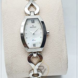Romanson Women’s Swiss Made Stainless Steel Bracelet Mother of Pearl Dial 20mm Watch RLD956LL