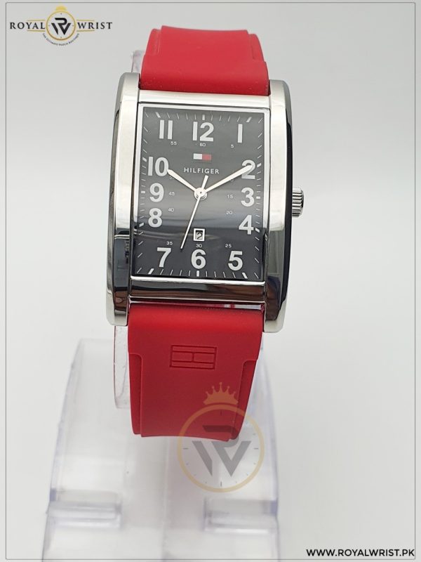 Tommy Hilfiger Men’s Quartz Silicone Strap Black Dial 30mm Watch TH1710302J/2