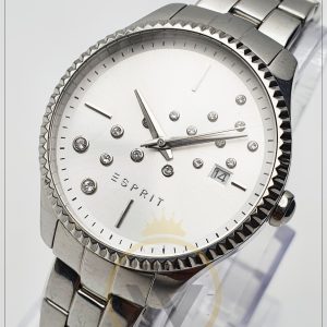 Esprit Women’s Analog Quartz Stainless Steel Silver Dial 36mm Watch 108612