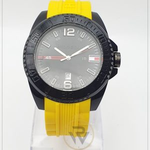 Tommy Hilfiger Men’s Quartz Silicone Strap Black Dial 46mm Watch TH2391471581
