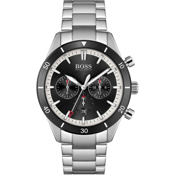 Hugo Boss Men’s Quartz Stainless Steel Black Dial 44mm Watch 1513862