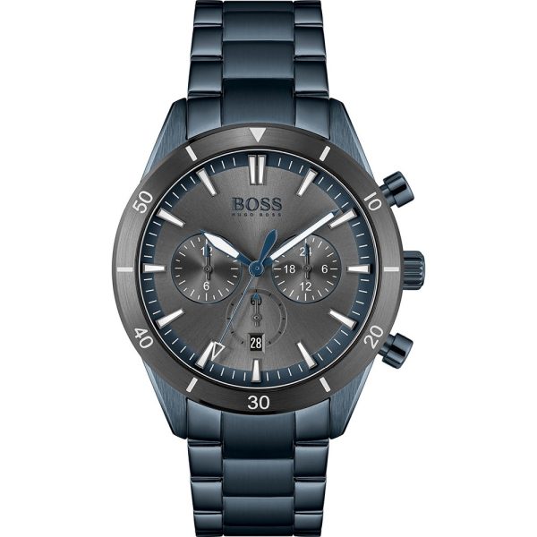 Hugo Boss Men’s Quartz Stainless Steel Grey Dial 44mm Watch 1513865