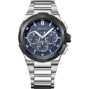 Hugo Boss Men’s Stainless Steel BlUE Dial 46mm Watch 1513360
