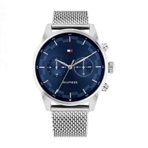 Tommy Hilfiger Men’s Quartz Stainless Steel Blue Dial 44mm Watch 1710420