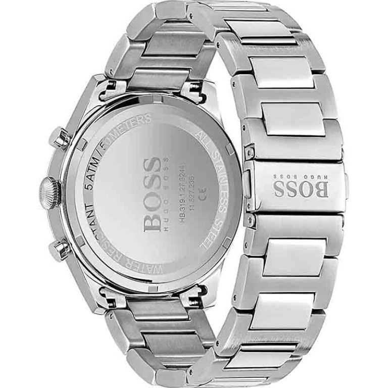 Hugo Boss Men’s Quartz Stainless Steel Green Dial 44mm Watch 1513868 ...