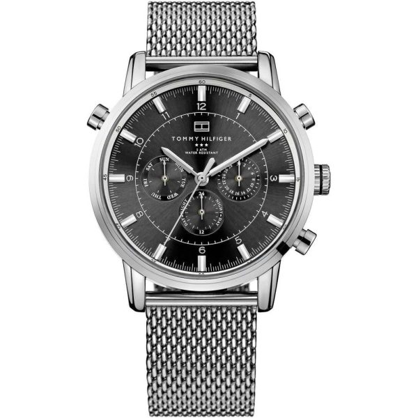 Tommy Hilfiger Men’s Quartz Stainless Steel Grey Dial 44mm Watch 1790877