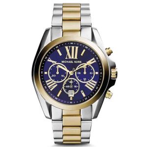 Michael Kors Women’s Chronograph Quartz Stainless Steel Blue Dial 43mm Watch MK5976