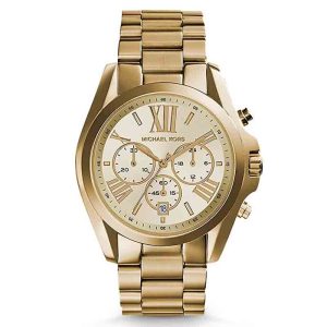 Michael Kors Unisex Chronograph Quartz Stainless Steel Champagne Dial 40mm Watch MK5605