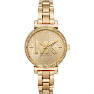 Michael Kors Women’s Quartz Stainless Steel Gold Dial 36mm Watch MK4334