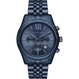 Michael Kors Men’s Quartz Stainless Steel Blue Dial 44mm Watch MK8480