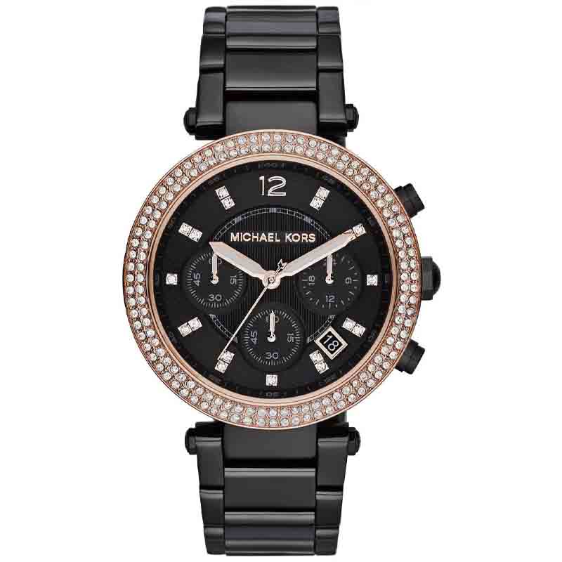 Michael Kors Black Watch Womens Fashion Watches  Accessories Watches  on Carousell