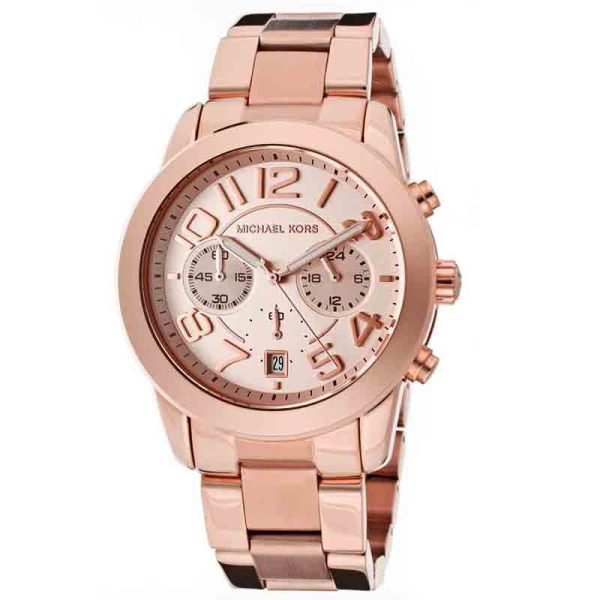Michael Kors Women’s Quartz Stainless Steel Rose Gold Dial 41mm Watch MK5727